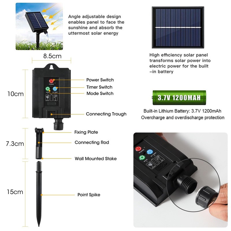 AGM Solar Fireworks Light 4 with 480 LEDs for Outdoor