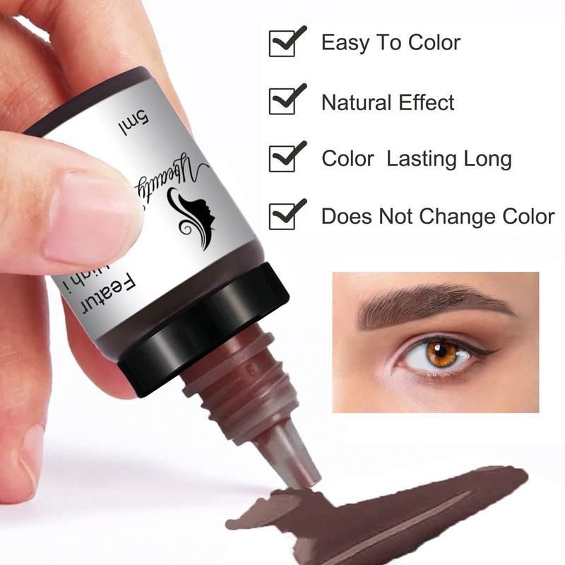 Tattoo Ink Permanent Eyebrow Make up Pigement for Eyebrows Eyeliner