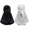 2 PCS Crushed Velvet Wave Durag – Premium Soft Durag