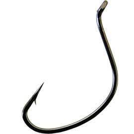 Gamakatsu 52412 Shiner Loose Hook with Upturned Eye, Black Finish