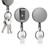 2 Pack Retractable Keychain Heavy Duty Metal Retractable Badge Reel