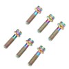 6pcs Bike Stem Bolts Ti Alloy M5x18mm Bicycle Stem Bolts