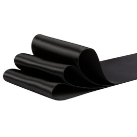 AVANAVA 3 Inch Wide Ribbon Double Face Satin Ribbon - 25 Yards (030-Black)