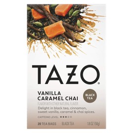 Tazo Black Tea Bags Vanilla Caramel Chai 20 Count