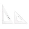 2 PCS Triangle Ruler Square Set 31cm 30/60 and 45/90