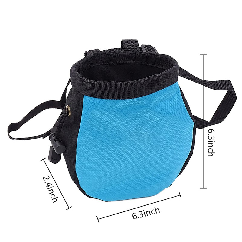 Climbing Chalk Bag No Leak Drawstring Closure Bag with Adjustable