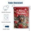 Christmas Dachshund Garden Flag Merry Christmas Dog Yard Flag for