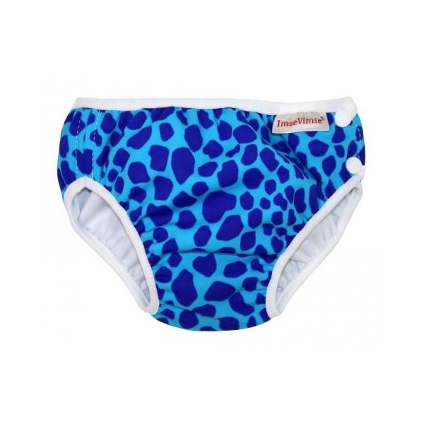 ImseVimse, Swimming Nappy, Aqua Nappy, Blue Leopard Model - Baby