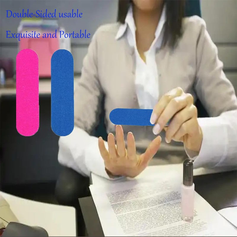 Transun Moo Mini Nail Files Bulk, 100 Pack 2 Inches