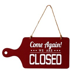 EXDUCT OPEN CLOSE Sign Sign Sign Plate Board Door Plate 4.7 x 9.8 inches (12 x 25 cm) (Red)