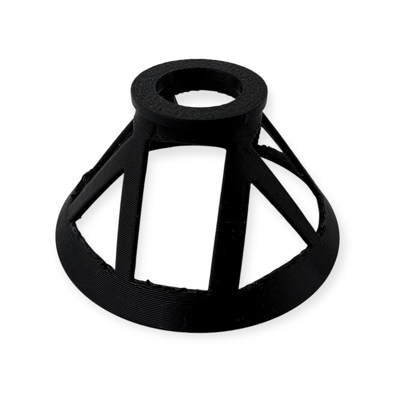 Reef-Safe Coral Frag Plug Stand – Black, 50mm Diameter, Holds