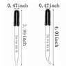 15Pcs Pipettes Dropper With Black Rubber Head, Droppers for Essential
