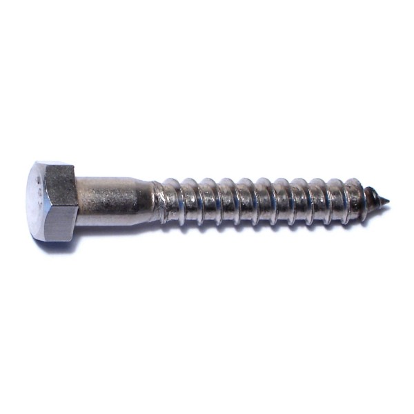 Unbranded 3/8" x 2-1/2" 18-8 Stainless Steel Hex Head Lag