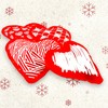 Set of 4 Hand Warmers Heating Pad Firebag Hearts, Heart,