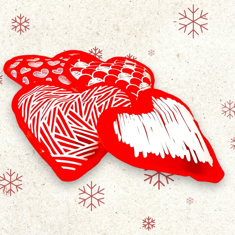 Set of 4 Hand Warmers Heating Pad Firebag Hearts, Heart,