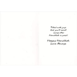 Freedom Greetings Menorah with Gold Foil Flames: Brother Hanukkah Card