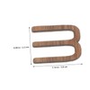 ABOOFAN 1Set DIY Wall Clock Numerals Kit Natural Wood Texture