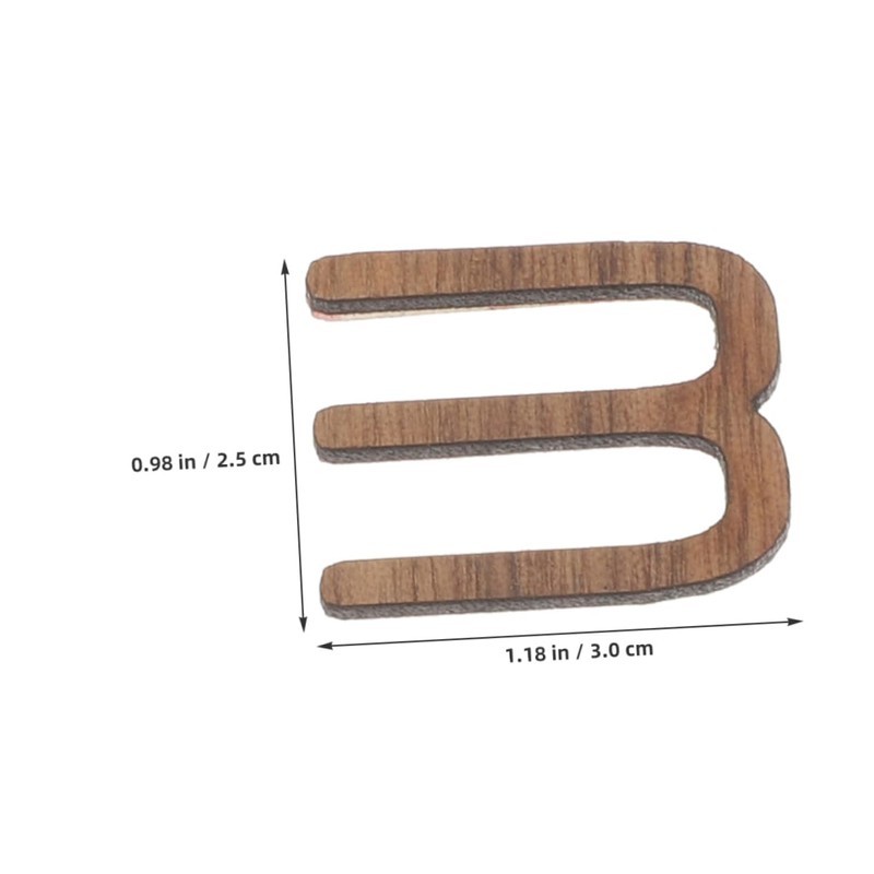 ABOOFAN 1Set DIY Wall Clock Numerals Kit Natural Wood Texture