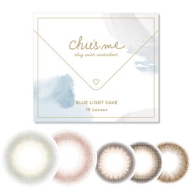 カラコン チューズミー ブルーライトセーブ ワンデー chu’s me BLUE LIGHT SAVE 1day【1箱10枚入】PWR：-00.00／COLOR：ホイップベリー