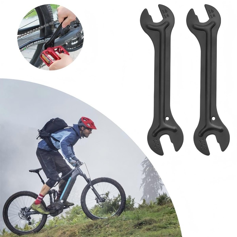 Tiardey 2 PCS Bicycle Cone Wrench Hub Pedal Wrench Bicycle