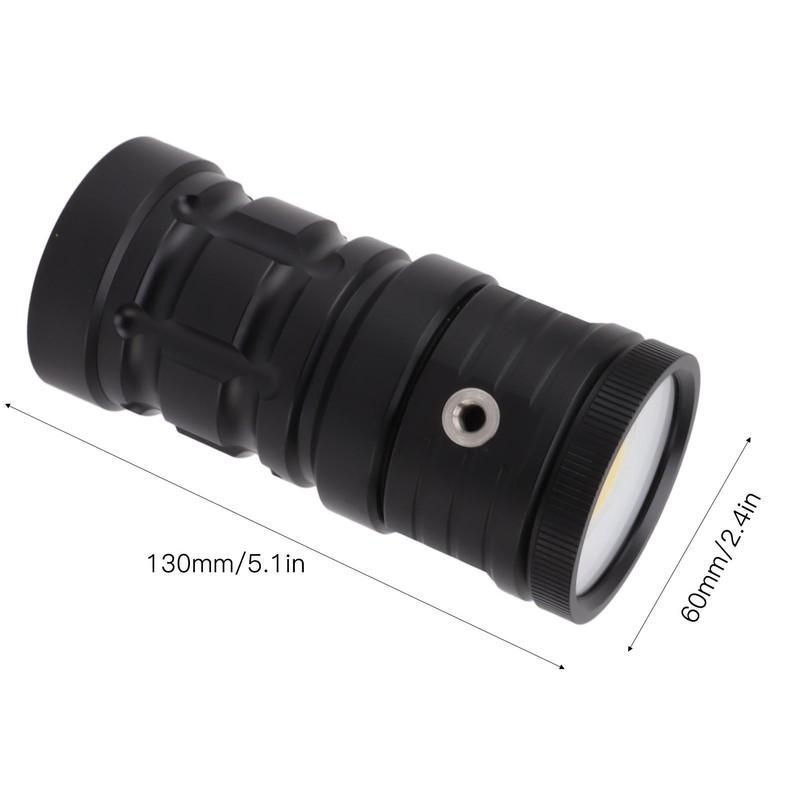 LED Diving Flashlight 18000LM IPX8 Waterproof USB Underwater 100M Scuba