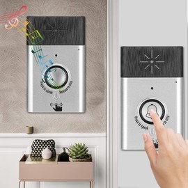 Wireless Doorbell with Intercom, Wireless Bell with Intercom System, Wireless Door Bells Outdoor Front Doorbell with Intercom System, for Home, Wireless Range of 200 mm
