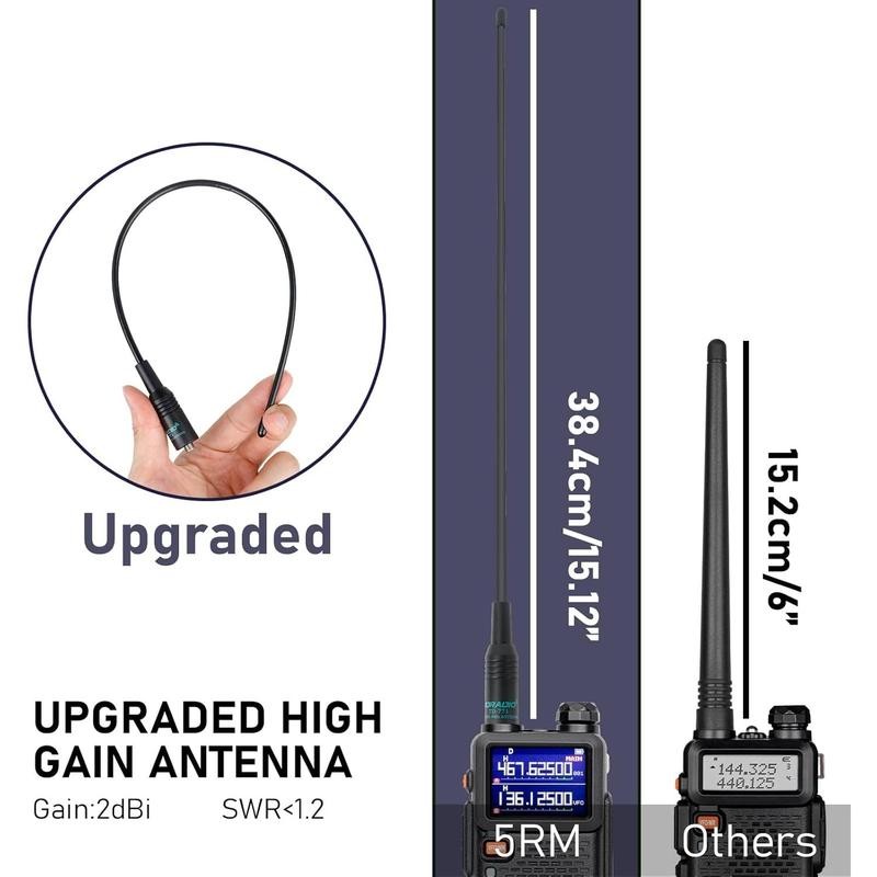 5RM 10W Long Range Ham Radio with TIDRADIO Portable Wireless