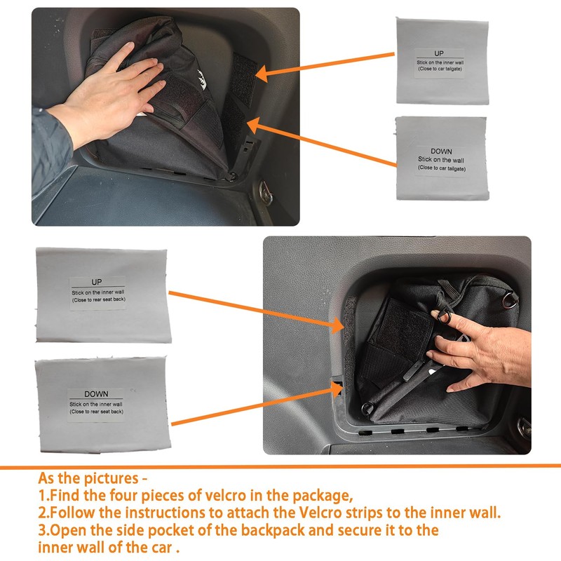 TulinTulin Trunk Upgrade, Trunk Organizer Pocket Multifunction Backpack, Trunk Cubby
