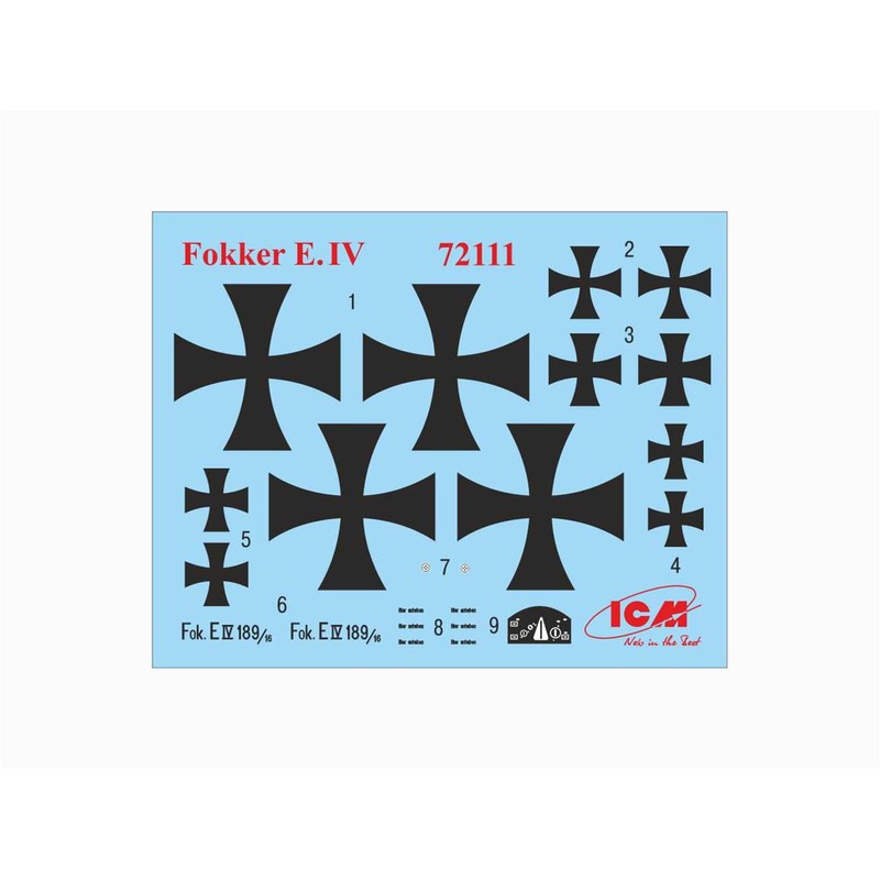 ICM 1/72 ドイツ フォッカー E.IV プラモデル 72111