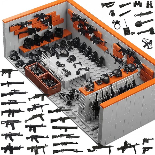 Finger Rock Military Base Army Base Building Set, WW2 Battle