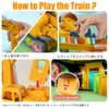 OBEST 4 in 1 Dominoes Train Building Blocks Toys 120