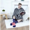 Hisonwel Hut Socks Men's Winter Thick Slipper Socks Non-Slip Slippers