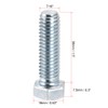 sourcing map Hex Head Screw Bolts Carbon Steel 7/16"-14x1-1/2" Fastener