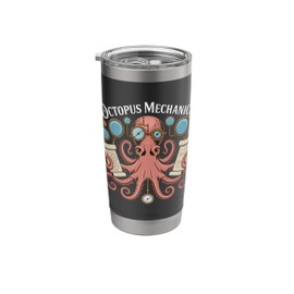 Octopus Mechanic Steampunk Squid Sea Animal Stainless Steel Insulated Tumbler