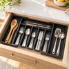 Adjustable Cutlery Drawer Organizer for Kitchen Storage – Expandable 8-Compartment