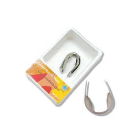 12Pcs/Box Anterior Matrix Bands, Dental Metal Curvature Matrix Bands for Proximal Anterior Restoration (Small)