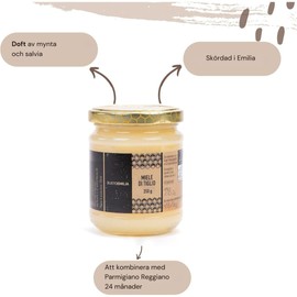 GUSTOEMILIA - Italian mountain honey - linden honey - 100% pure, natural, artisanal and unpasteurised honey