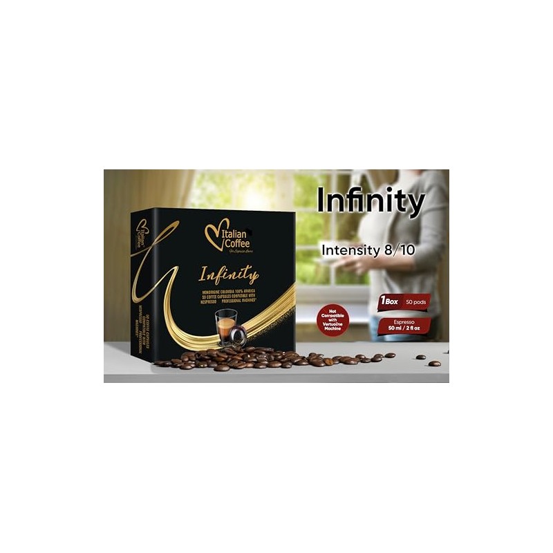 Italian Coffee for Espresso Lovers pods compatible with PRO Professional