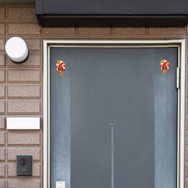 Auspicious Shubh Labh Stickers Hanging for Home Decor Bandanwar Door Wall Hanging Toran for Indian Traditional Festival Diwali Decorations and Gifts Handcrafted Valance Showpiece for Temple(Red)