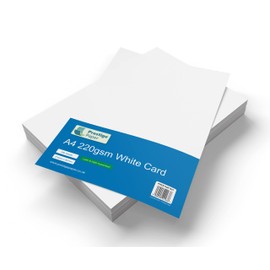 A4 220gsm White Card Acid Free Cardstock White Card (Pack of 250 Sheets)