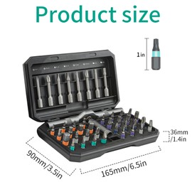 42 in 1 Magnetic Screwdriver Set, Precision Screwdriver Set with Detachable Handle, Multipurpose Mini Repair Tool Kit for Home, DIY, PC, Laptop, Electronics, and Manual Repairs