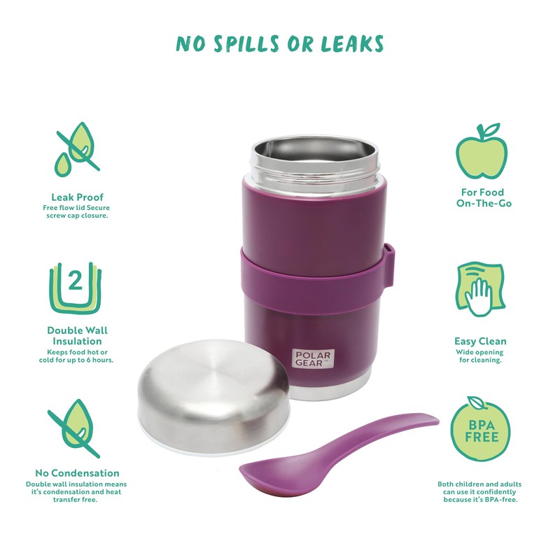 520ml Insulated Food Flasks For Hot Food – Double-Wall Stainless