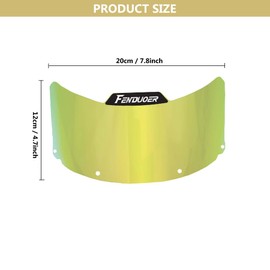 Fenduoer Softball/Baseball Mask Visor, Eye-Shield for All Defense Fielder’s Mask Sports Sunglasses(Clear Gold)