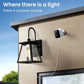 E26 Light Bulb Socket to USB A Female Plug Power Adapter Convert 120V to 5V USB Power Splitter Charger Extension Cord for Outdoor Security Cameras Compatible with WyZe(2-Pack)