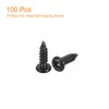sourcing map 3mm x 10mm Phillips Pan Head Self-tapping Screw,