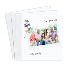 8x8 Scrapbook Album Refill Pages Set