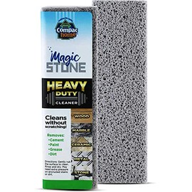 Compac Home Magic-Stone Heavy Duty Cleaning Stick - Easily Scrubs/Removes Paint, Cement, Encrusted Dirt, Rust, Grease, From Wood, Stone, Ceramic Floor Tiles, Cleaning Block, 2 Count