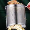 Stainless Steel Deep Fryer Pan Durable Portable Mini Long Handle