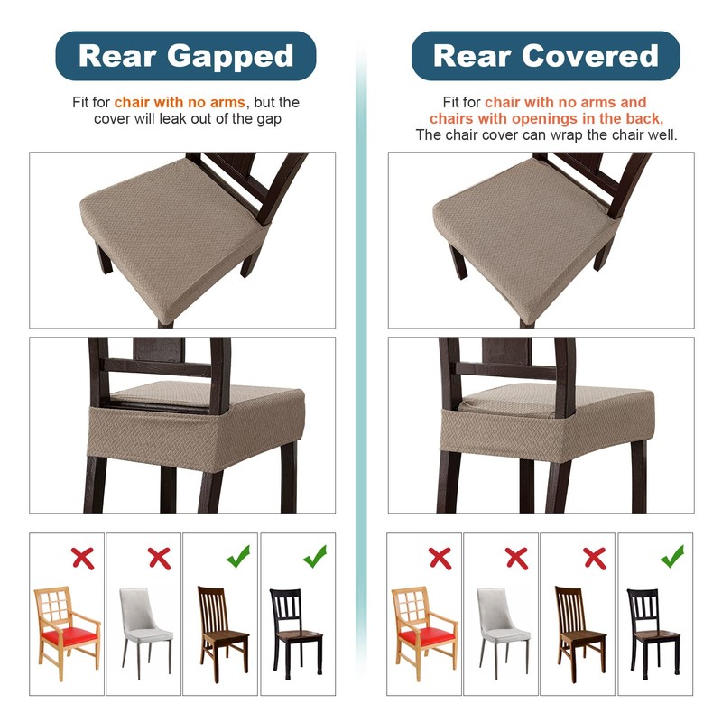 Genina Waterproof Seat Covers for Dining Room Chair Covers Waterproof