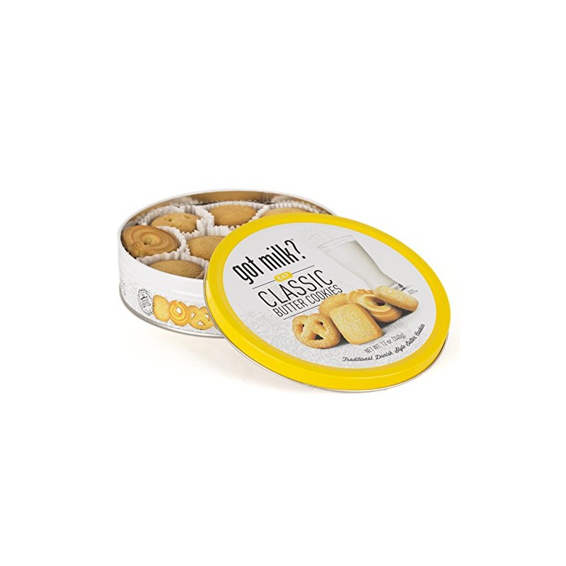 Got Milk? Traditional Danish Style Butter Cookies in 12 Oz.